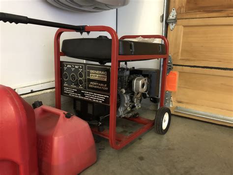  Five gallon overhead fuel tank. . Generac svp 5000 generator